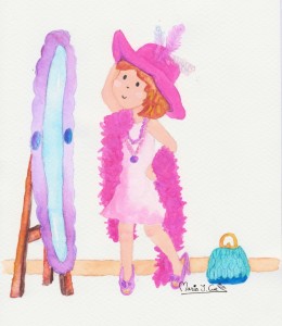 Feathers girl MariaJCuesta. Children’s Books. Art. Illustration.