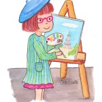 Little Painter MariaJCuesta. Children’s Books. Art. Illustration.