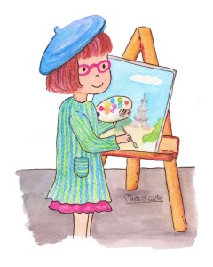 Little Painter MariaJCuesta. Children’s Books. Art. Illustration.