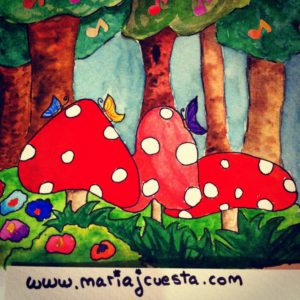 Magic Forest Forest MariaJCuesta. Children’s Books. Art. Illustration.
