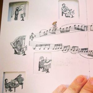 Orchestra Ladders MariaJCuesta sketchbookproject